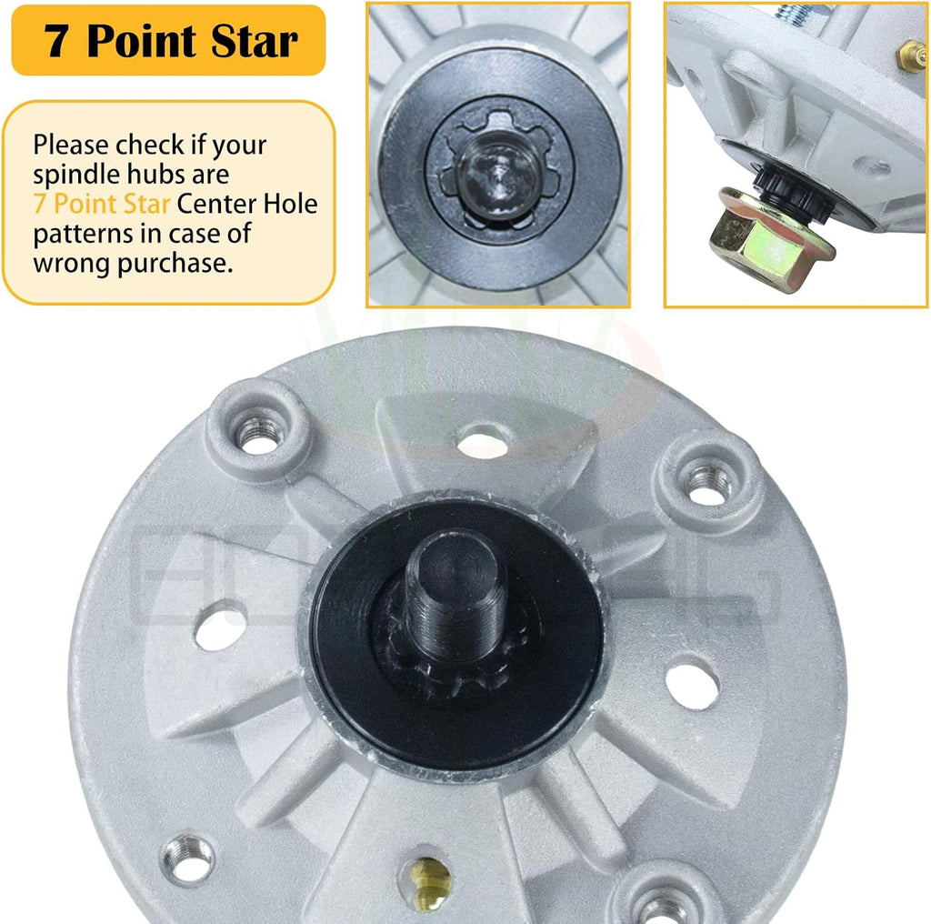 3 Pack GY21099 Spindle Assembly for John Deere 54-Inch Mower Decks