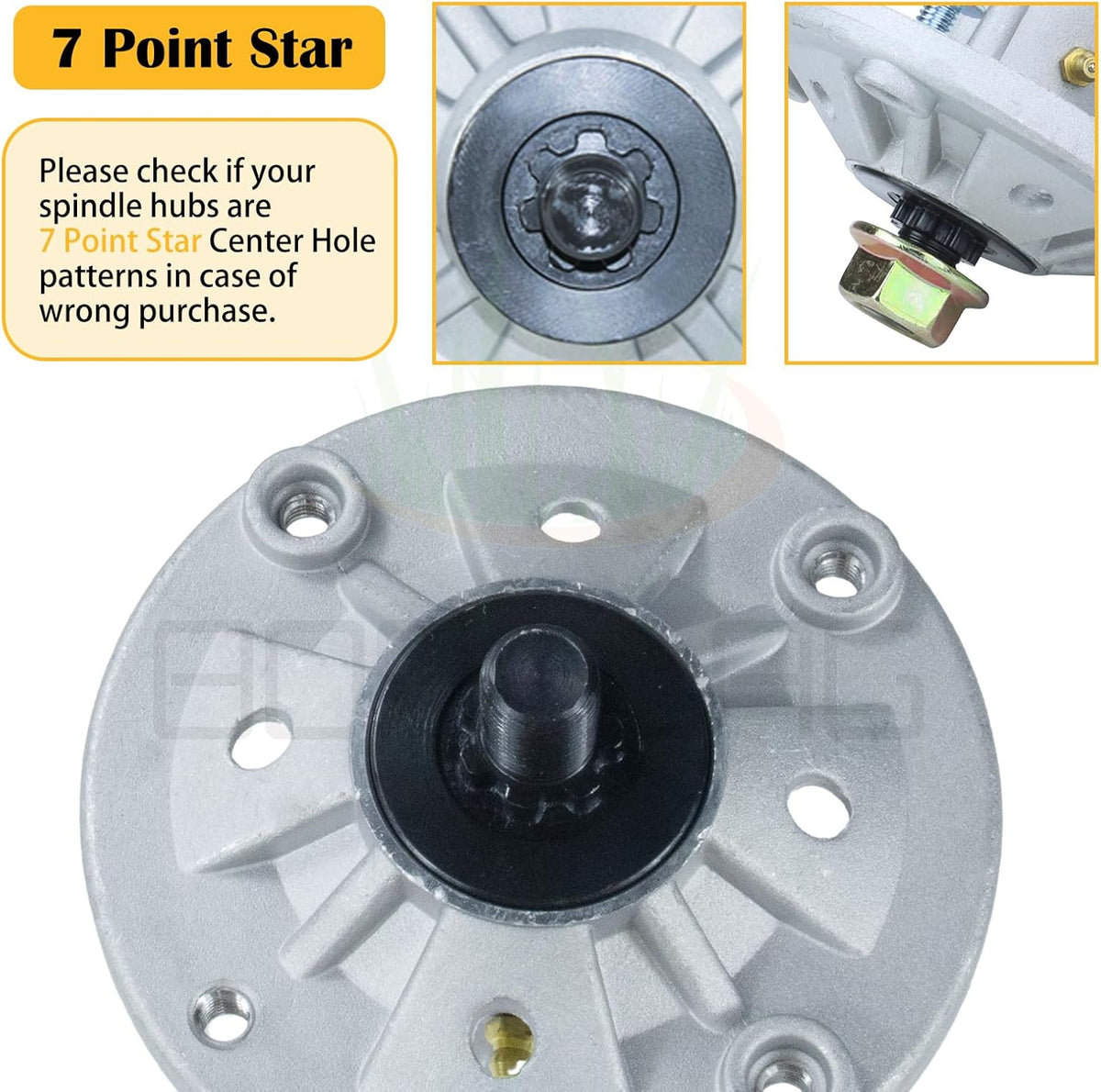 3 Pack GY21099 Spindle Assembly for John Deere 54-Inch Mower Decks