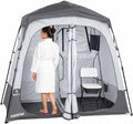 Camping Shower Tent Deluxe Changing Room Easy Set Up Privacy Shelter,Large Toilet Tent with Floor Drain Design for