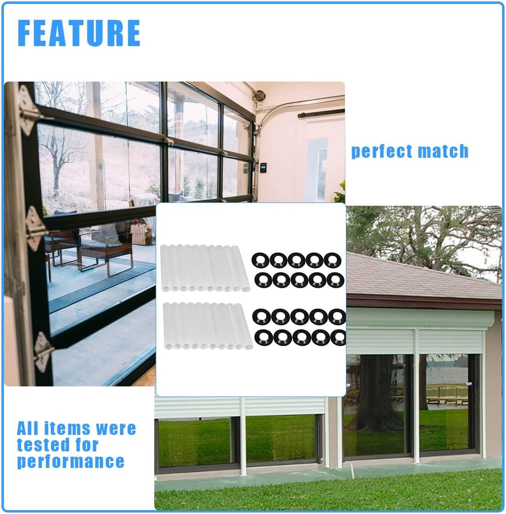 80mm Garage Door Hinge Quiet Roller Sleeves Compatible with Quiet Garage Door Rollers Bearing Precision Bearings High