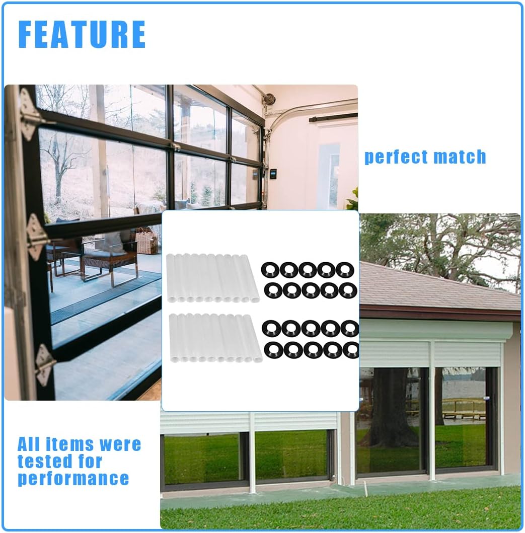80mm Garage Door Hinge Quiet Roller Sleeves Compatible with Quiet Garage Door Rollers Bearing Precision Bearings High