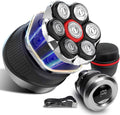 Men's Electric Rotary Shavers Bald，2026 Upgrade 7D Floating Electric Shaver with LED Display,IPX6 Waterproof,Type-C
