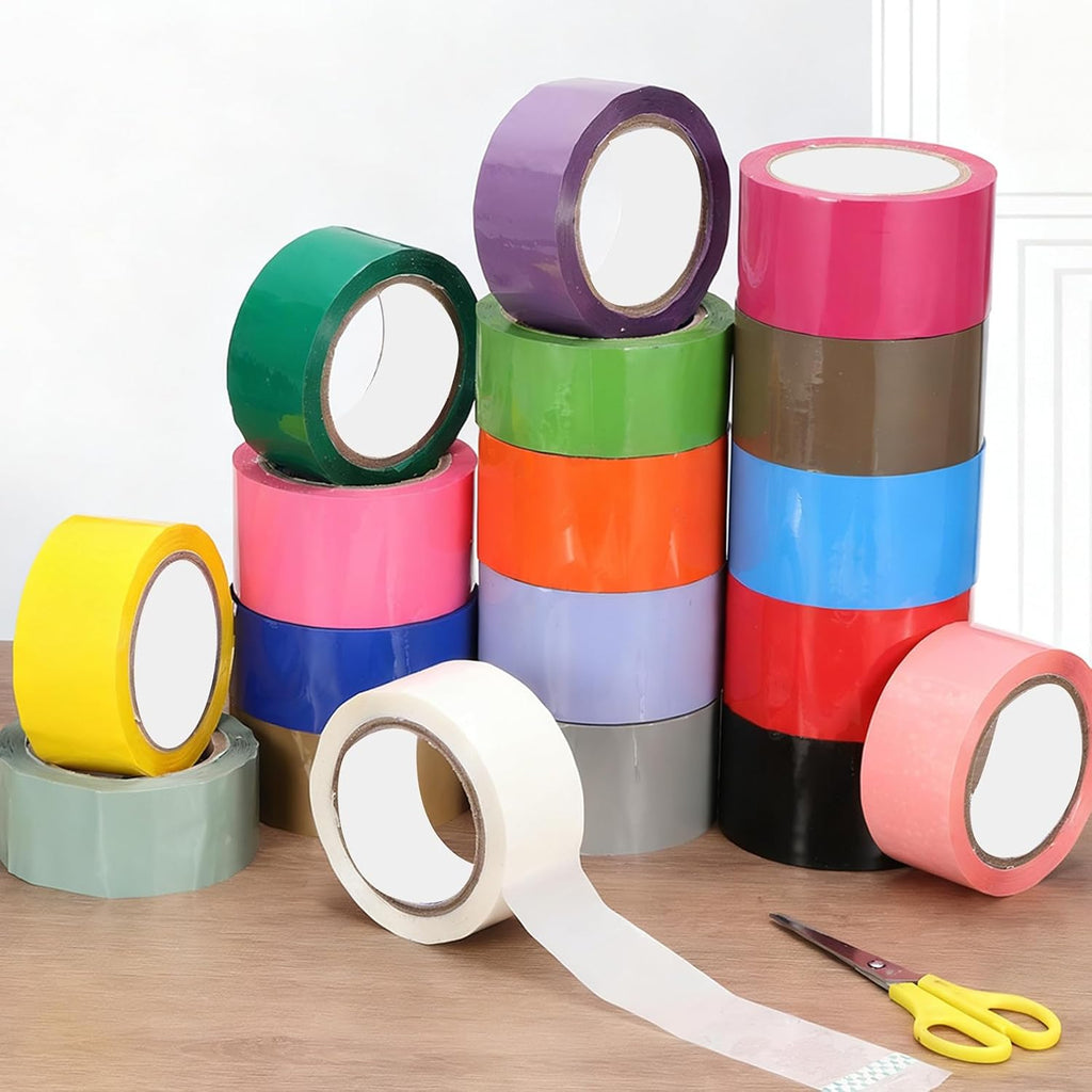 Sealing Tape 2.36 Inch x 87.5 Yard, Carton Sealing Packing Tapes for Shipping Moving Mailing Boxes Packaging, Yellow