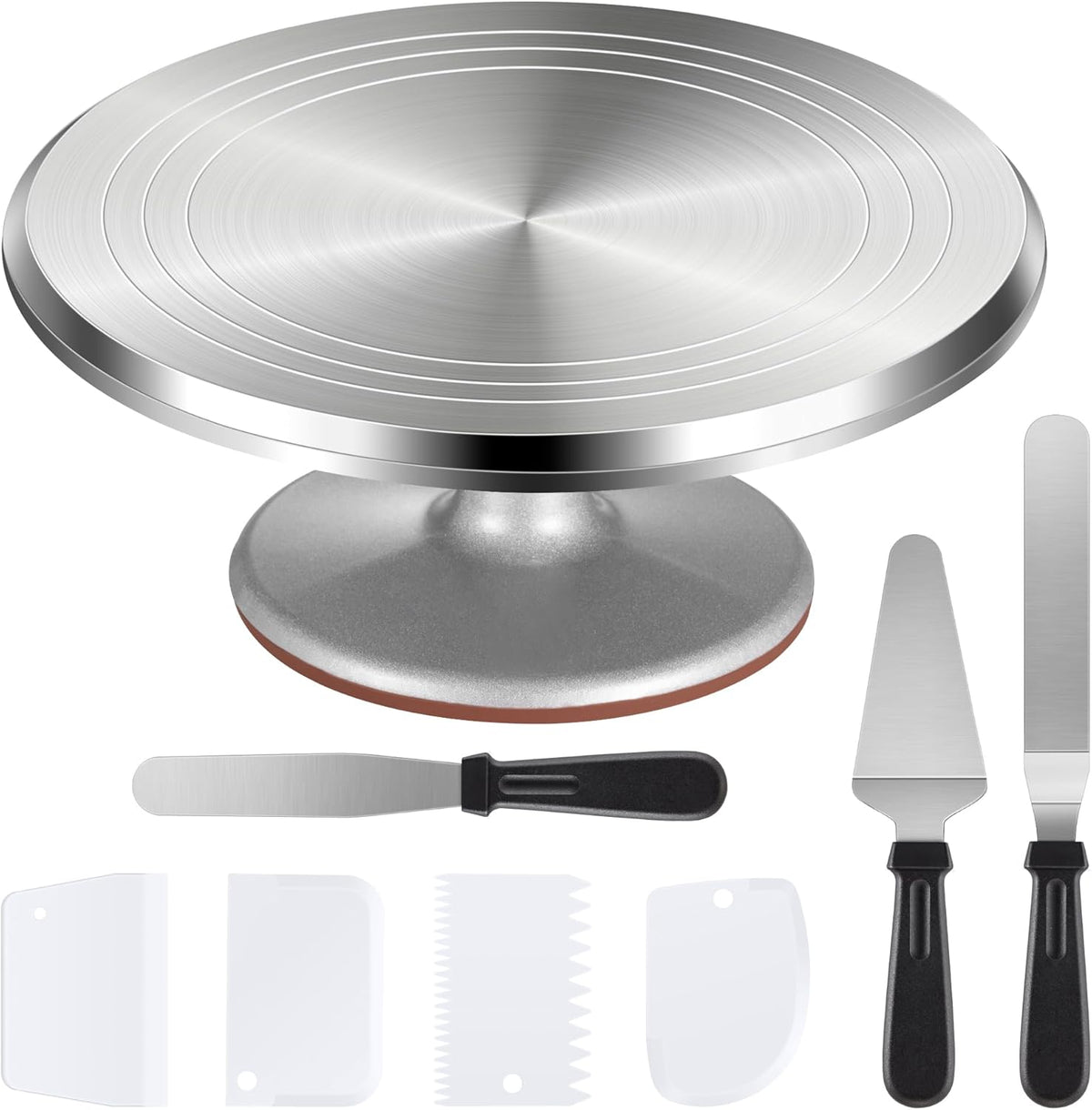 Aluminum Cake Turntable Rotating Decorating Kits for Cake Cupcake