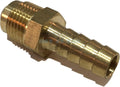 3/8" Hose ID to 3/8" 45° Male Flare Straight Brass Fitting Fuel/AIR/Water/Oil/Gas/WOG (Qty 01)