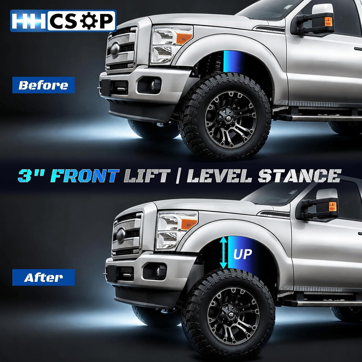 3" Front Leveling Lift Kits for 94-11 Ram 2500/3500 94-18 Ram 1500 2WD