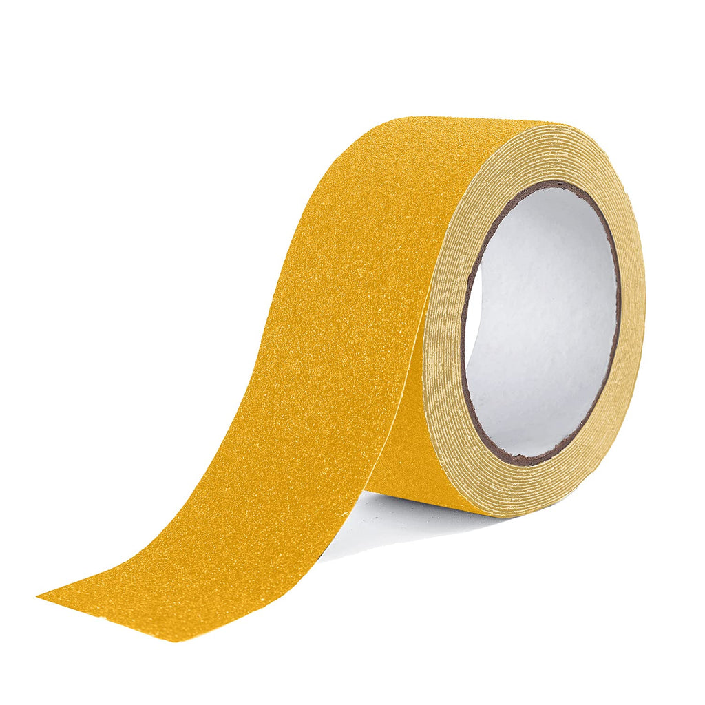 Anti Slip Tape - 2" x 16.5Ft, Yellow Heavy Duty Grip Tape - High Adhesion & Waterproof, No Residue Removal for