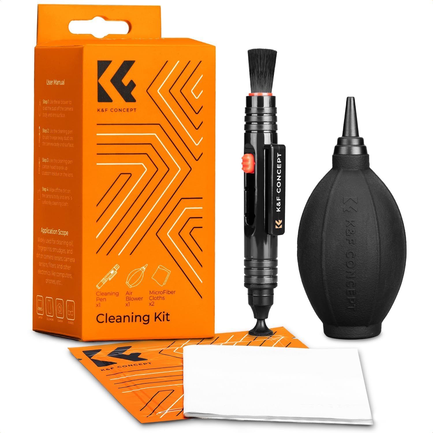 4 in 1 Camera Lens Cleaning Kit for Photography Beginner | Strong Blower, Multi Pen,Washable Reusable Microfiber