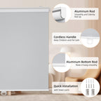 Blackout Roller Shades Pull Down, Cordless Window Blinds for Home
