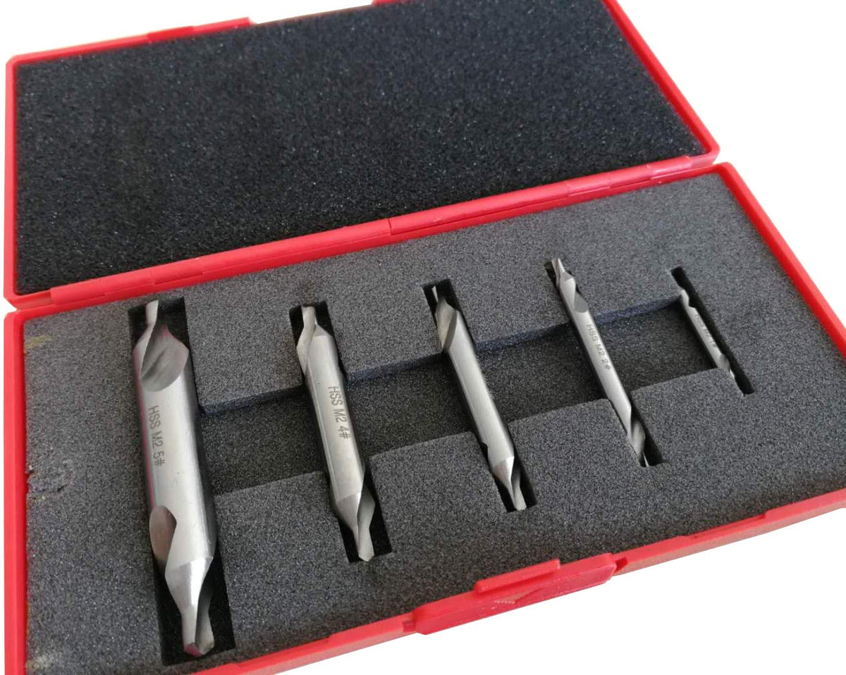 5PC M2HSS Combined Center Drills Countersinks