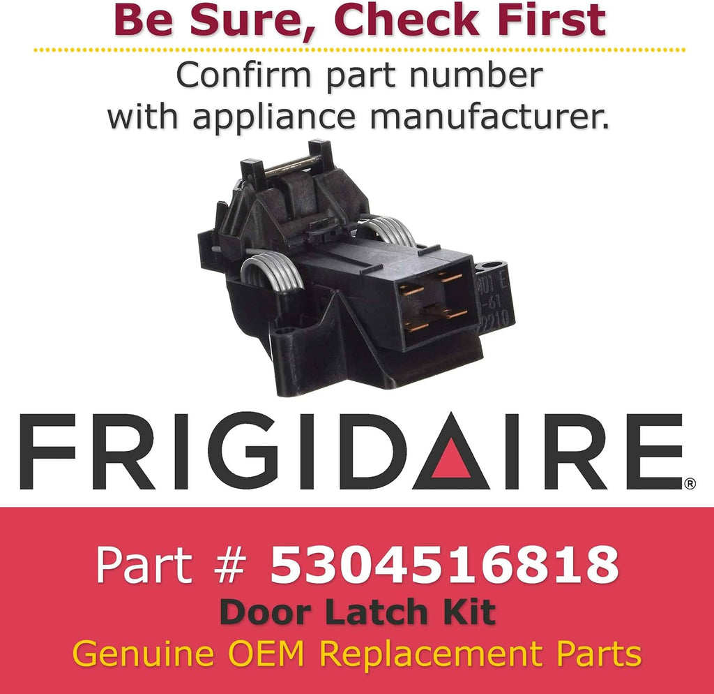 GENUINE Frigidaire 5304516818 Dishwasher Door Latch Kit