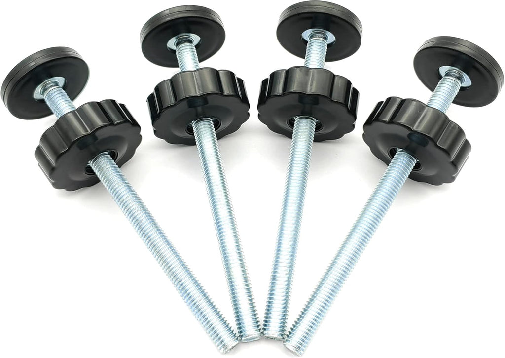 4 Pack 8MM Baby Gate Threaded Spindle Rod, Replacement Hardware Parts Kit for Pet & Dog Pressure Mounted Safety Gates
