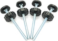 4 Pack 8MM Baby Gate Threaded Spindle Rod, Replacement Hardware Parts Kit for Pet & Dog Pressure Mounted Safety Gates