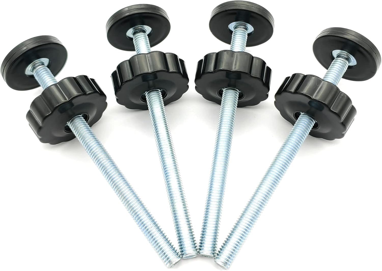 4 Pack 8MM Baby Gate Threaded Spindle Rod, Replacement Hardware Parts Kit for Pet & Dog Pressure Mounted Safety Gates