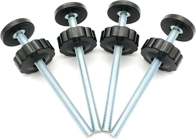 4 Pack 8MM Baby Gate Threaded Spindle Rod, Replacement Hardware Parts Kit for Pet & Dog Pressure Mounted Safety Gates