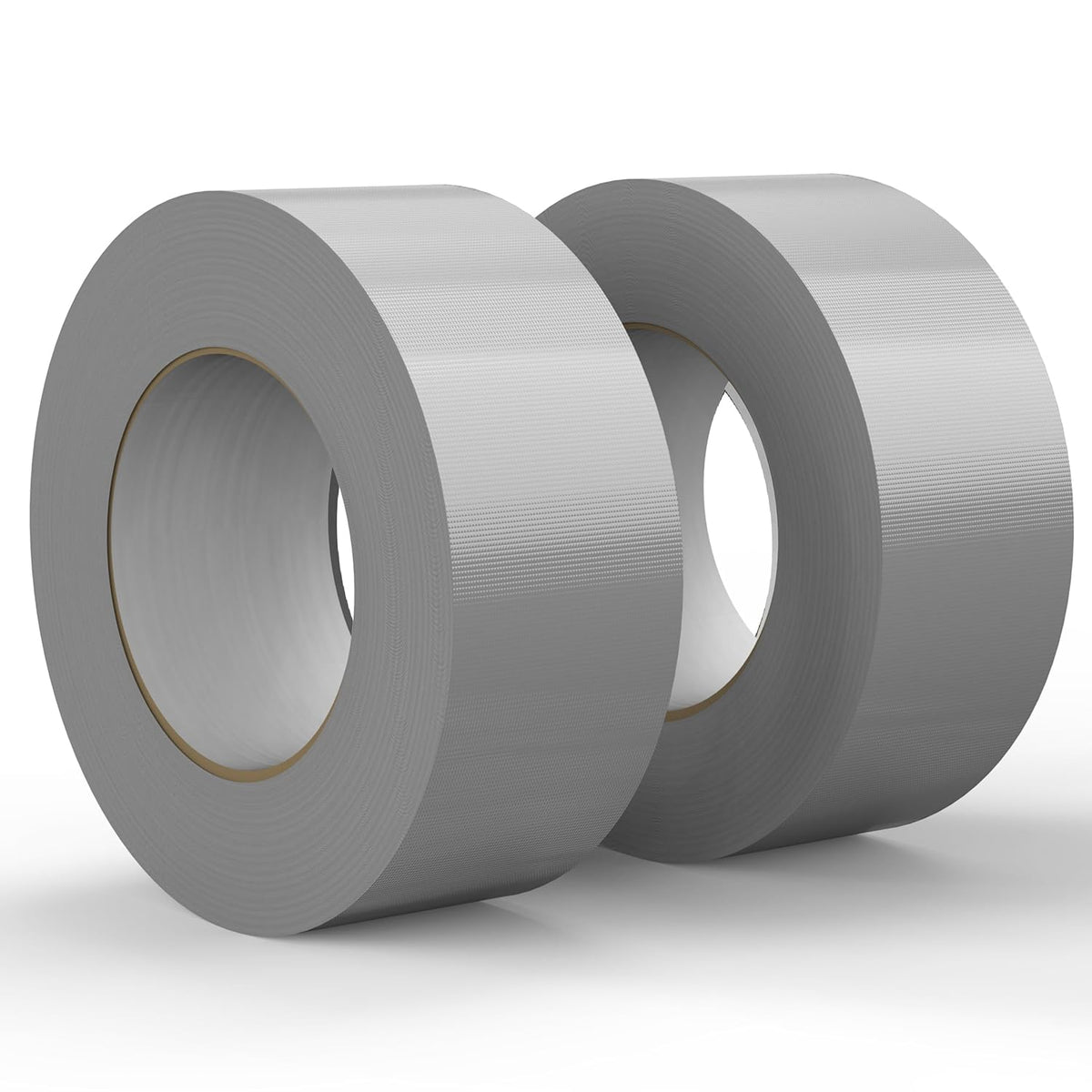 2 Pack Silver Duct Tape Heavy Duty, 2 in x 30 YD (Total 60YD), 9 Mil