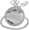 Vintage Pocket Watch Train Pocket Watch Men Women Gift | Vintage Pocket Watch Train Pocket Watch with Chain Best