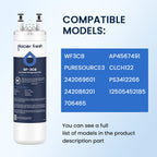 WF3CB Refrigerator Water Filter Replacement Pack of 3