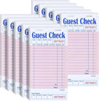 Guest Check Pads for Servers (Pink-10 pads), 50 Sheets/Pad