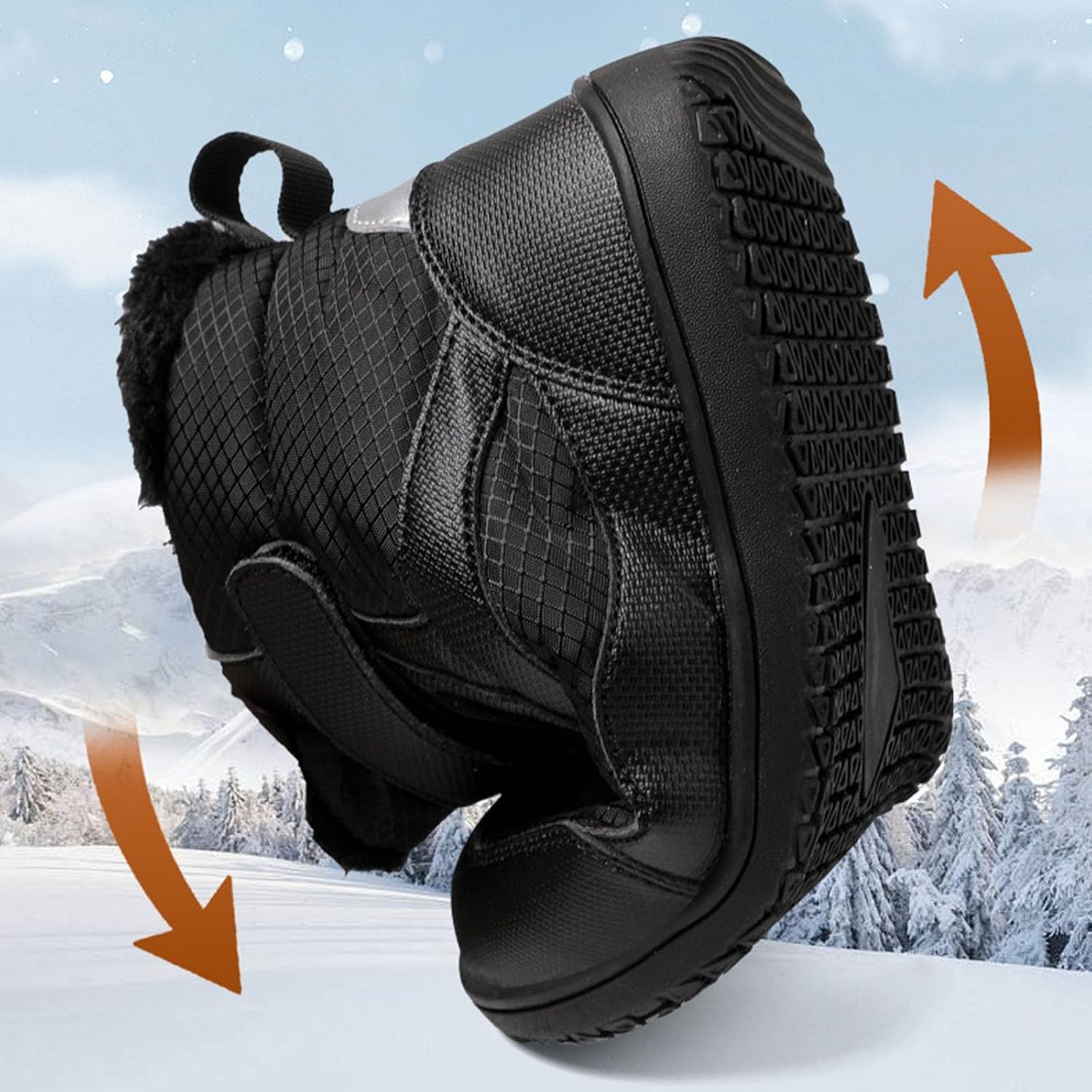 Kids Snow Boots Winter Waterproof Lightweight Insulated Hiking Booties Boys Girls Cozy Warm Non Slip Snowboard Ski Shoes