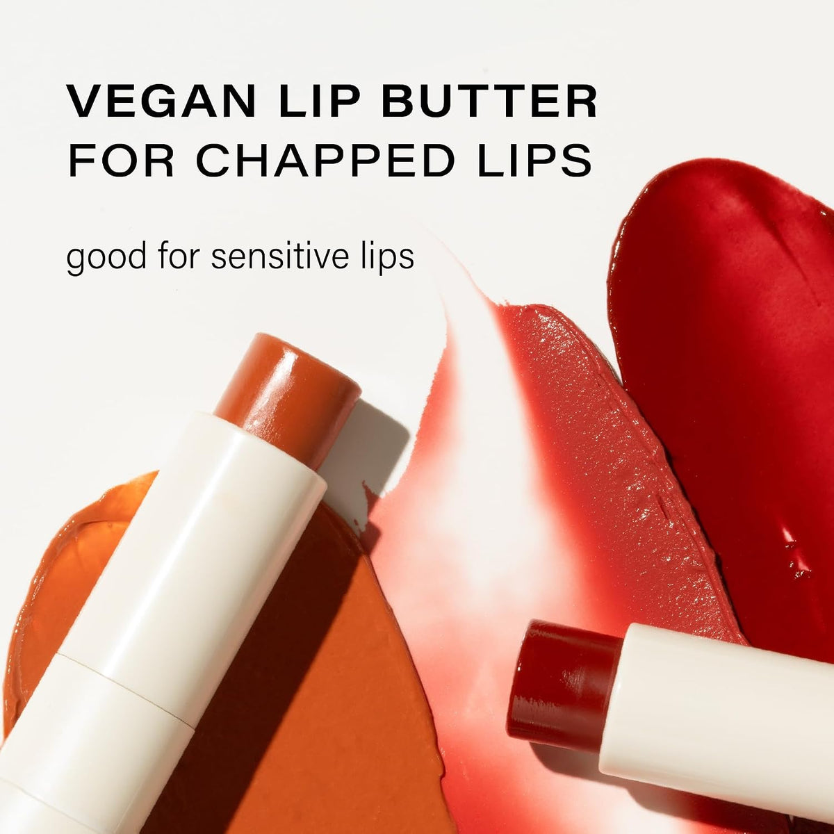 Vegan Lip Butter, Tinted Lip Balm for Dry Lips #2 Nudy Rose