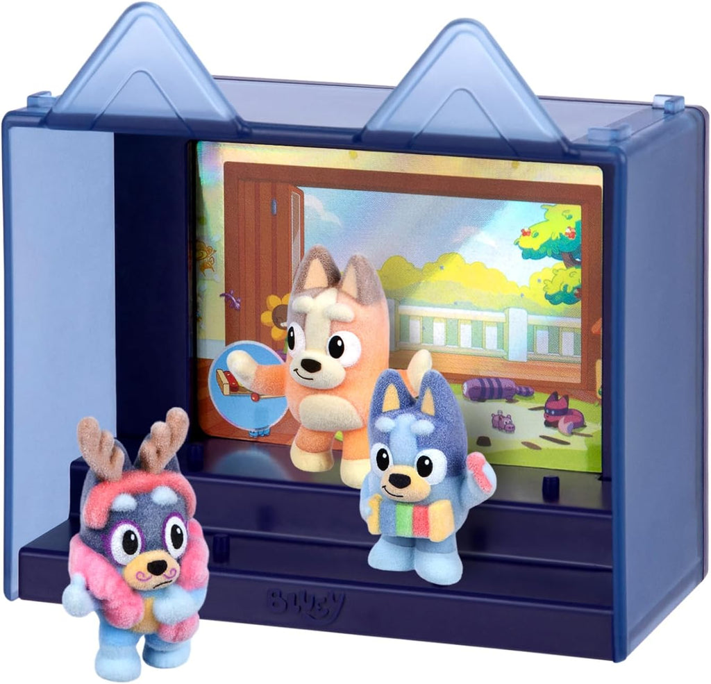 Fuzzies Episode Pack: Magic Xylophone, 3 Flocked Figures | Includes exclusive figure, display case, foil trading card