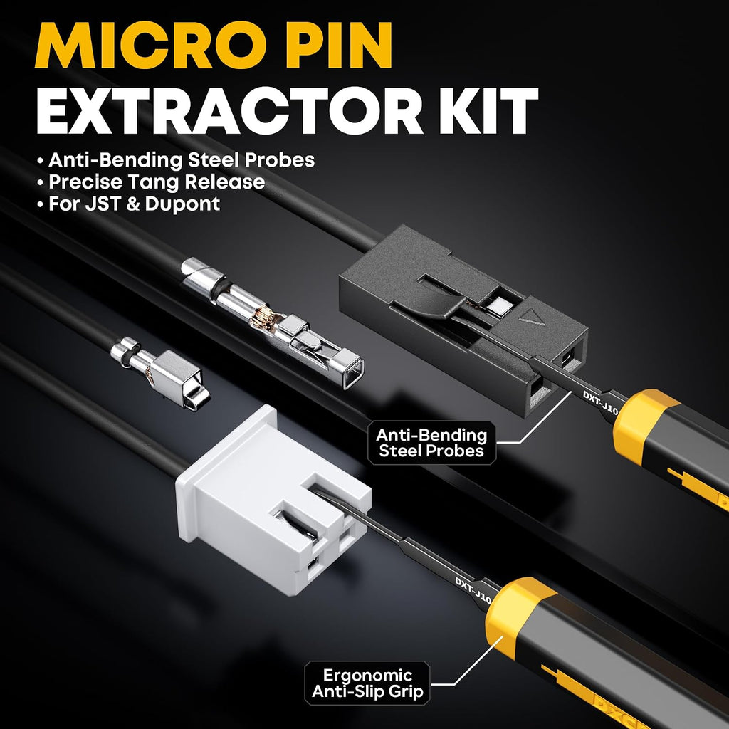 Crimping Tool Kit, 28 Types JST-XH 2.5mm & 2.54mm Dupont Connectors