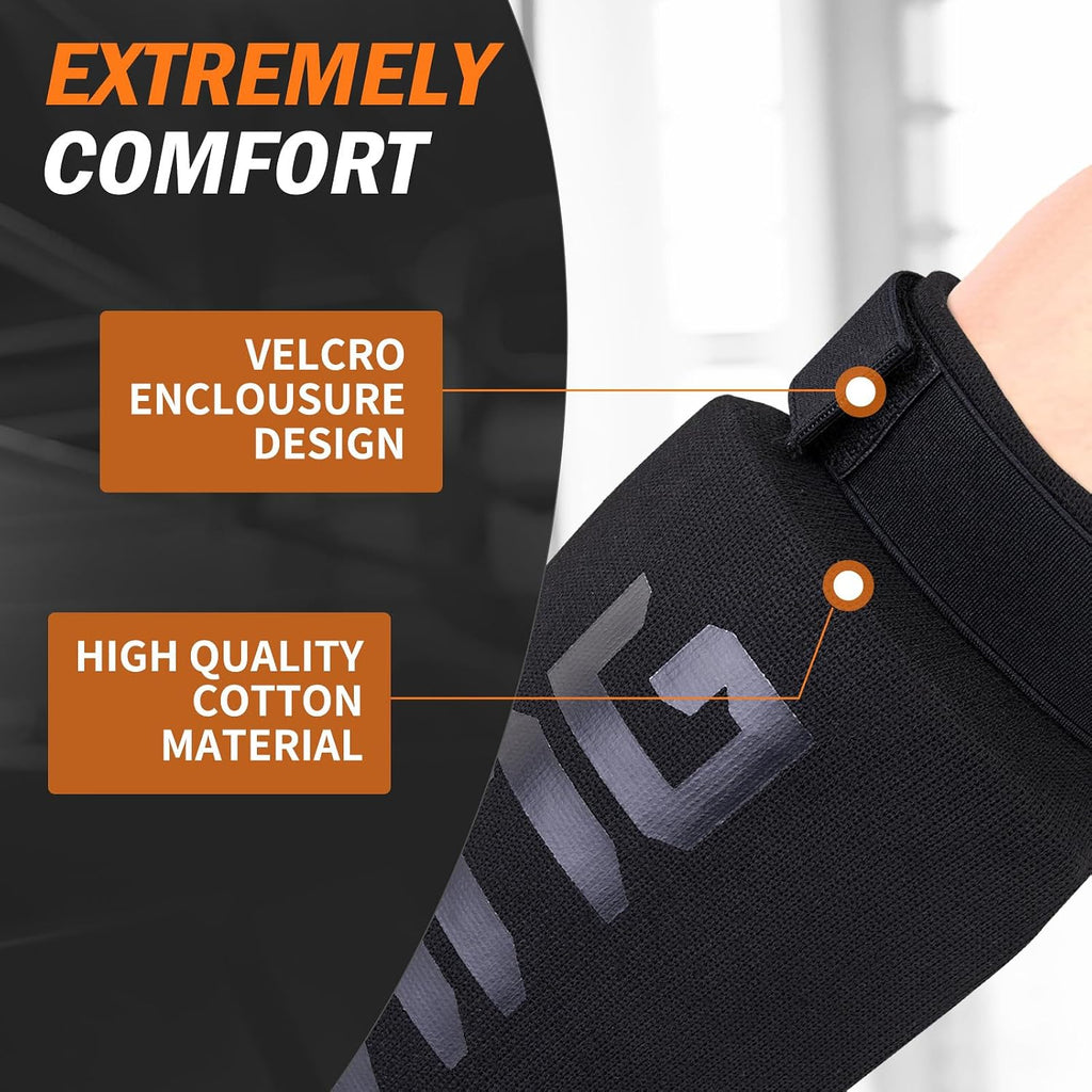 Elastic Cloth Shin Guards for MMA, Muay Thai and Kickboxing