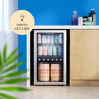 Beverage Refrigerator and Cooler, 120 Cans Capacity, 3.2 Cu Ft