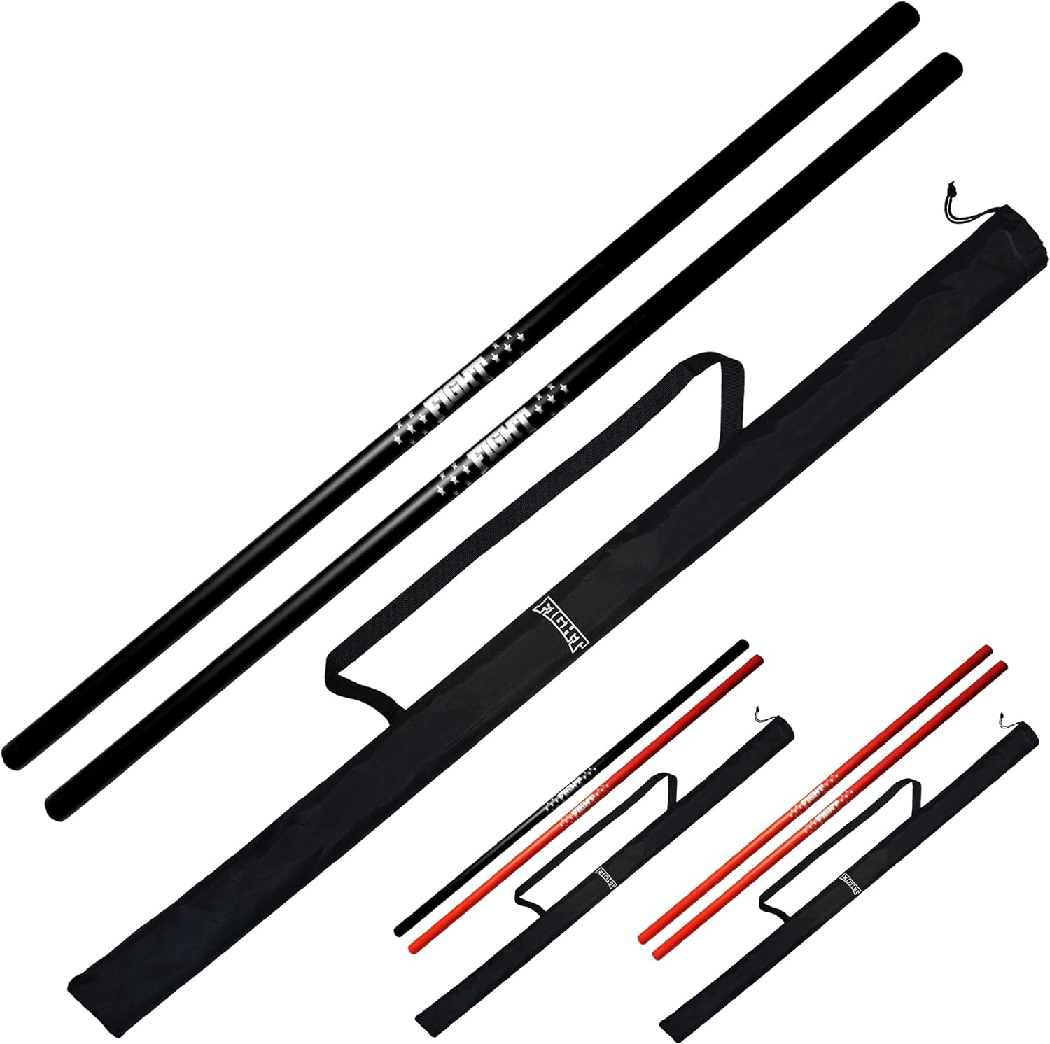 Foam Padded Practice Staff 4 Ft with Carry Bag, Bo Staff, Bo Staff for Martial Arts and Karate