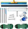 Complete Self Leveling Cement Tool Kit，Floor Leveling Tools for Epoxy & Concrete Coating (5)