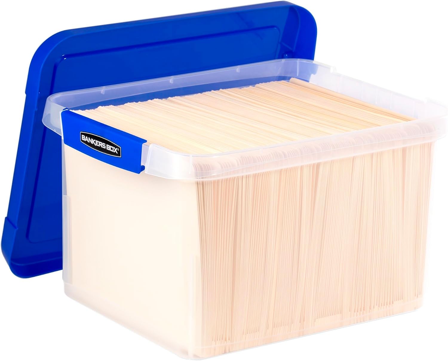 Heavy Duty Plastic File Box with Hanging Rails, Letter/Legal, 1 Pack (0086205)