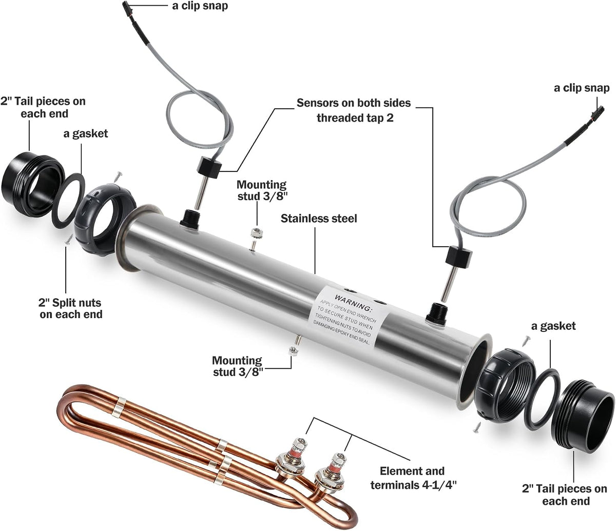 Hot Tub Heater Replacement M7 SPA Heating Element fits for Balboa 58117