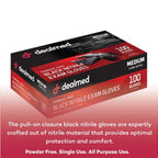 Nitrile Exam Gloves 78735 - Black Disposable 1000 Count - Medium