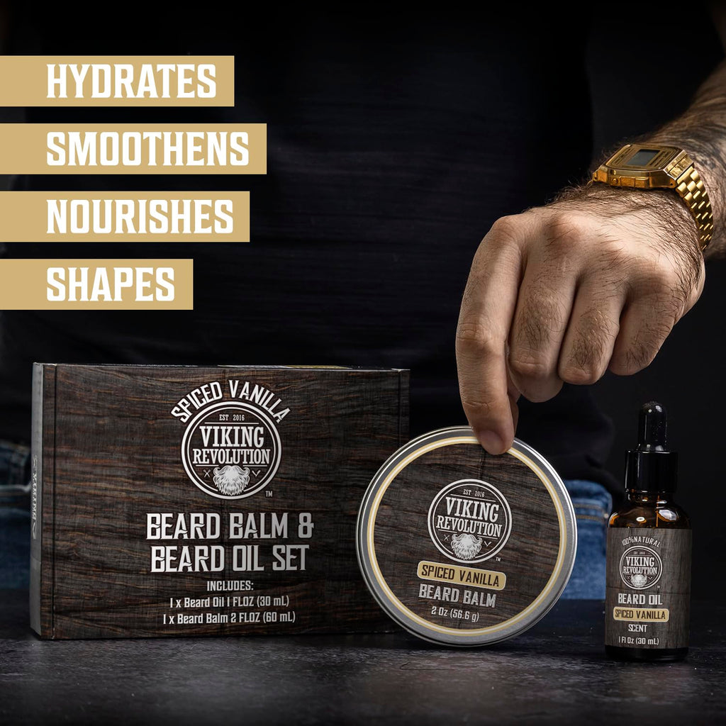 Beard Balm and Beard Oil Bundle - Spiced Vanilla