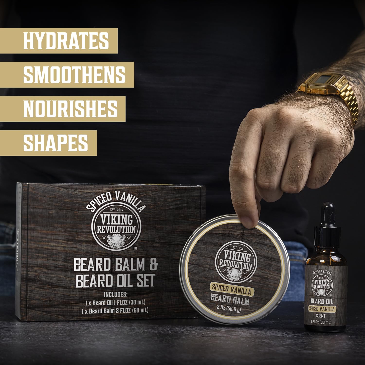 Beard Balm and Beard Oil Bundle - Spiced Vanilla