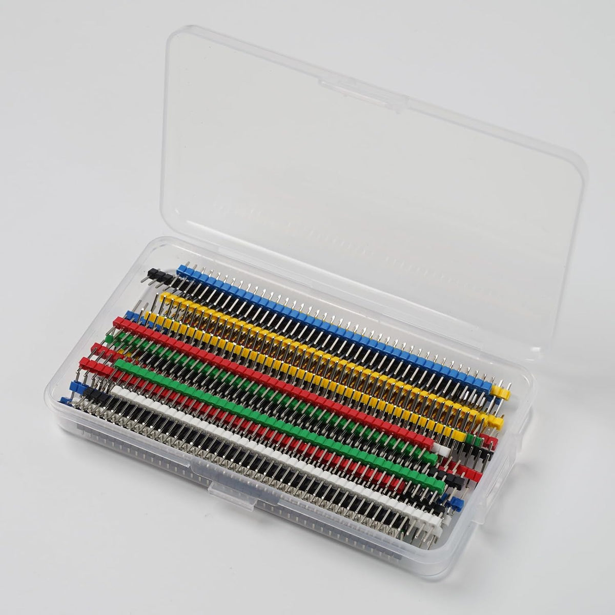 36pcs 40 pin Breakable Pin Header 2.54mm Single Row Male Header Connector Kit for PCB Connector Machine Breadboard Electronic Circuit Board(Male)