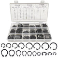 Boatsea 450Pcs Circlip Retaining Ring Kit, 3 Types 18 Sizes Incl External & Internal Circlips
