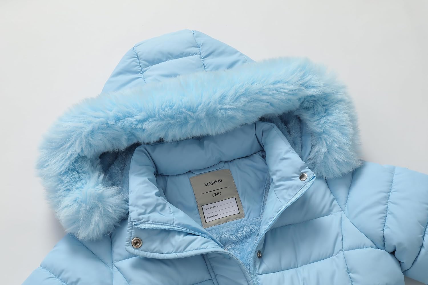 Girls Long Puffer Winter Coat Kid's Removable Hood Parka Jacket | Waterproof Polyester Outer, Soft Fleece Lined