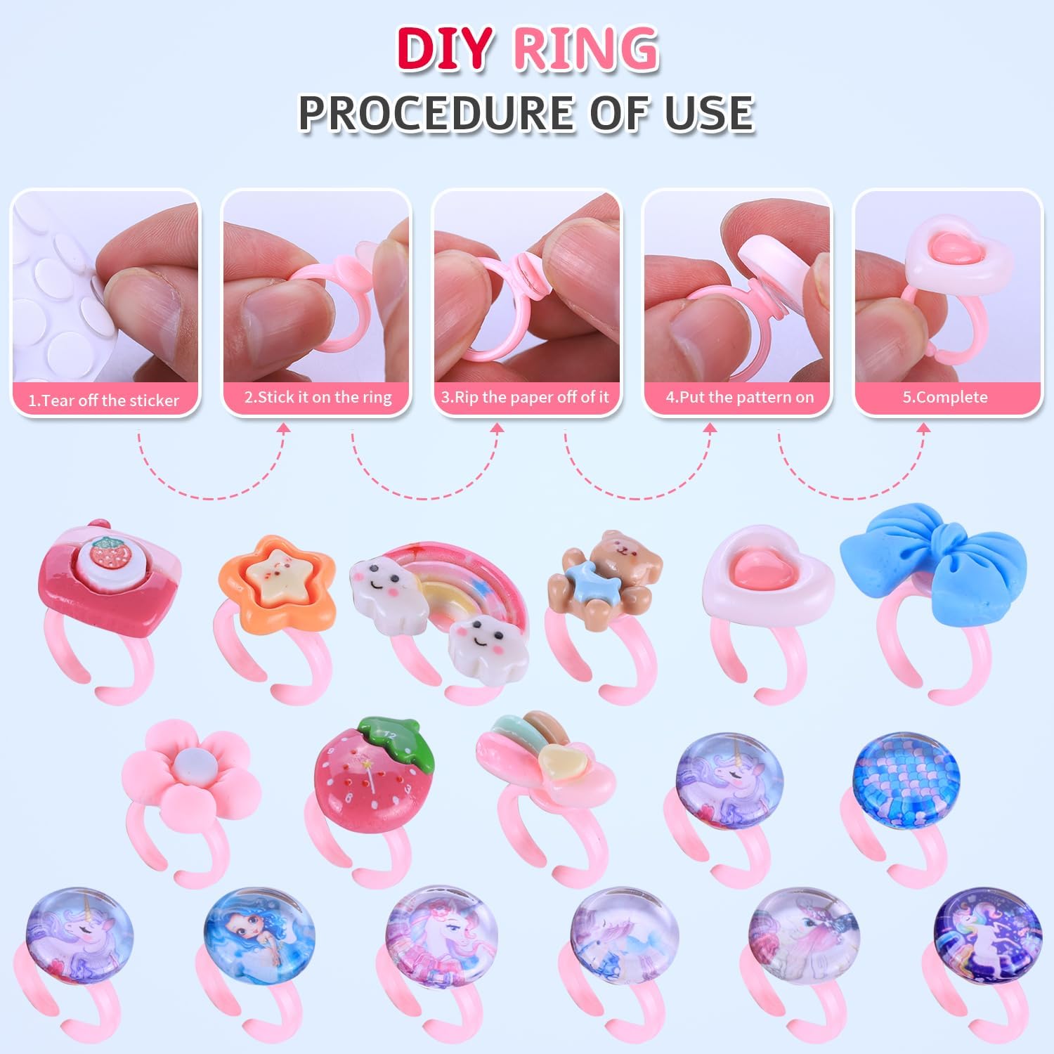 3200 Pieces Girls Toys Bracelet Making Kit, Unicorn/Mermaid Clay Beads Jewelry Activity Kit, DIY Crafts Birthday