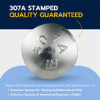 3/8" x 3" (50 Pack) Zinc Carriage Bolt Kit, Grade 307A