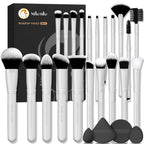 Makeup Brushes Set, Mlemle Professional 25 Pcs Makeup Kit, Include Foundation Powder Blush Concealers Eye shadows 21