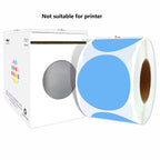 2" Blue Round Color-Code Circle Dot Labels in Dispenser Box, 500 Stickers