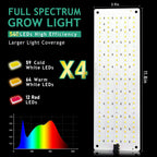 Plant Grow Light, 540 LEDs Full Spectrum Plant Lights for Indoor Growing, Under Cabinet Grow Lamp with 4/8/12H Timer