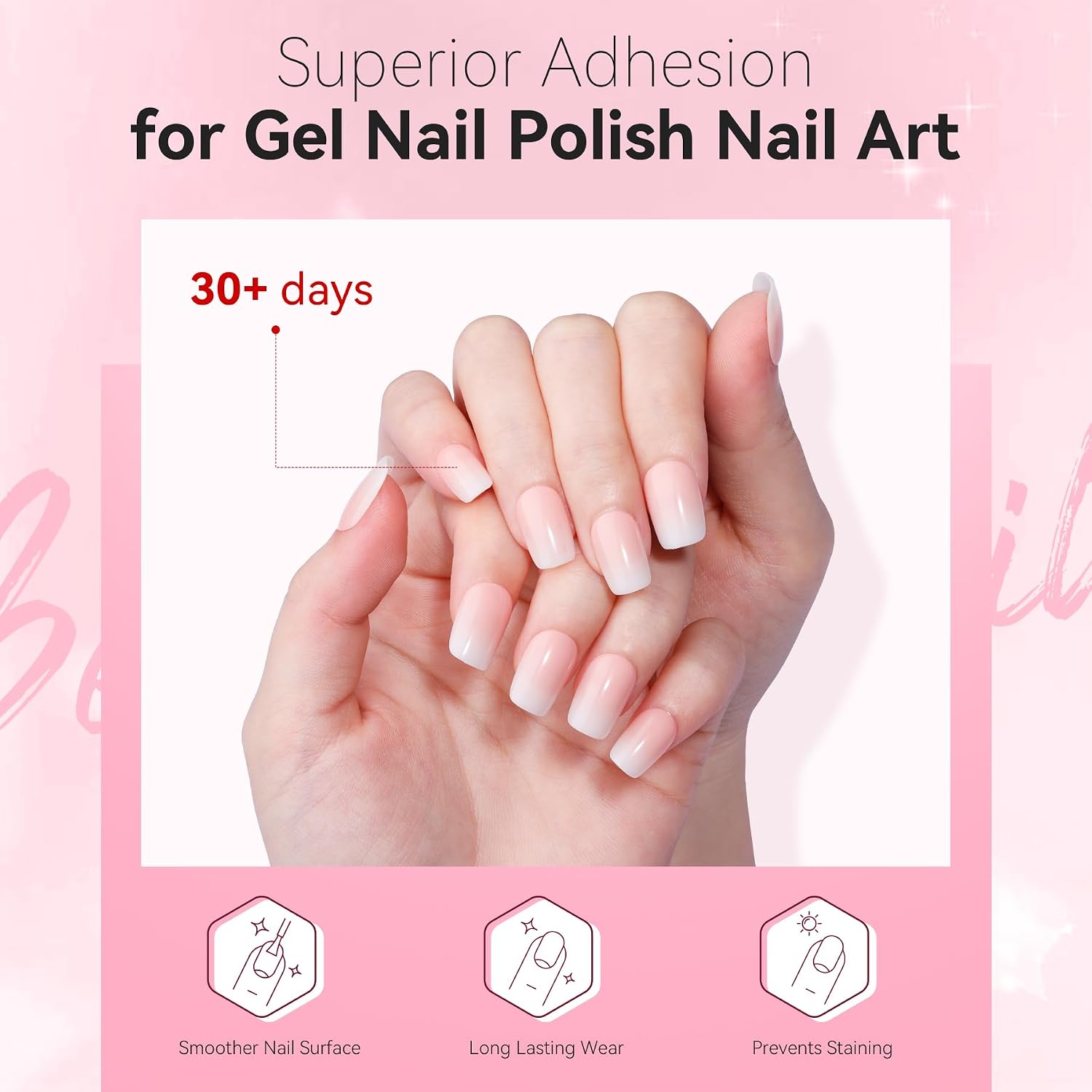 Base Coat Nail Polish 15ml Extra Strong Gel Base Coat & Nail Glue | Long-Lasting Nail Glue for Small Nail Charms