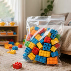 3 Gallon Large Zipper Bags for Storage, 16" x 19" (10 Count)