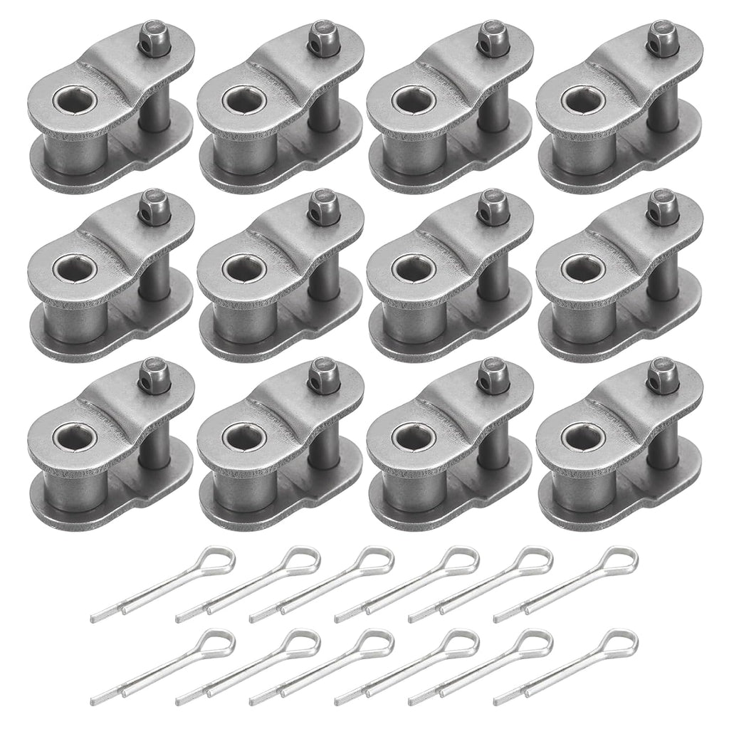 PATIKIL 12Pcs #50 Roller Chain Offset Link Half Links for 10A Chain