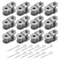 PATIKIL 12Pcs #50 Roller Chain Offset Link Half Links for 10A Chain