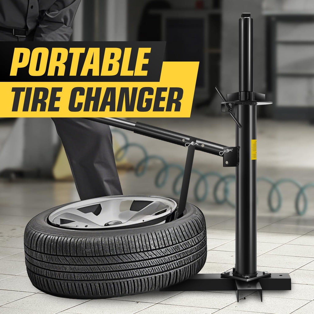 Manual Tire Changer Portable Hand Bead Breaker Tire Machine for 15" to 21" Tires Tire Mounting Machine for Car Truck