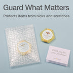 Clear Bubble Pouches, Cushioned Packing and Shipping Bags, Great for Storage or Mailing, Reusable, 4"x 6", 200/box